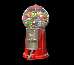 gumball machine balls candy food fun gum kid model samroe3d toy treat whimsical 3d print model - Mito3D