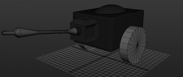 silah düşük poly 3D print model - Mito3D