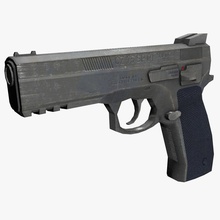 pistola cz75 sp01 sombra checa arma de fuego inferior modelo el la poli armas sombreado studios vértice 3d print model - Mito3D