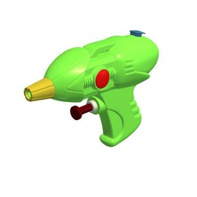 gun v1 squirt toys printable lowpoly 3d print model - Mito3D