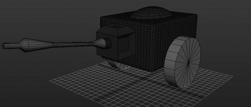 gun low poly weapons 3d print model - Mito3D