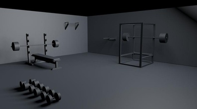 Spor Paketi sunuyor bar halter tezgah vücut geliştirme toplama dambıl egzersiz spor salonu yatay iç model paketi bastırdı sahne pullup slavo234 squat 3d print model - Mito3D