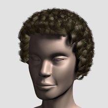 hair mesh 07 3dmag anatomy blond body boy character cheveux coiffure fur girl haar hairstyle hairy head headdress human man model pelo periwig peruke shag taupe toupee whiskers wig woman 3d print model - Mito3D