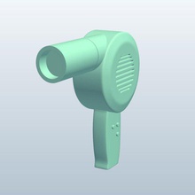 hairdryer v1 hair dryer personal care hairdryer printable lowpoly personal care