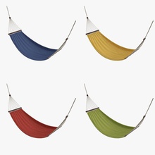 hammock set blue cinichka cloth collection cord couch fabric furnishings furniture garden green hanging interior lounger model red rope sofa swing textile wrinkled yellow 3d print model - Mito3D