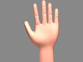 mano 3d l'anatomia arturfx corpo carattere alle estremità umana gli arti maschio 3d print model - Mito3D
