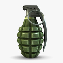 hand grenade army bomb dmf 123 explosion explosive frag fragmentation gun handgrenade marine military model pineapple projectile soldier vietnam war weapon world wwii 3d print model - Mito3D
