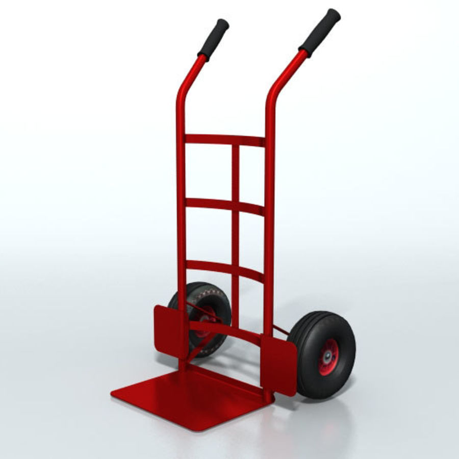 hand truck 2 barrow box cart dolly handtruck industrial lifter model newiteam stand tool transport trolley wheel 3D print model - Mito3D