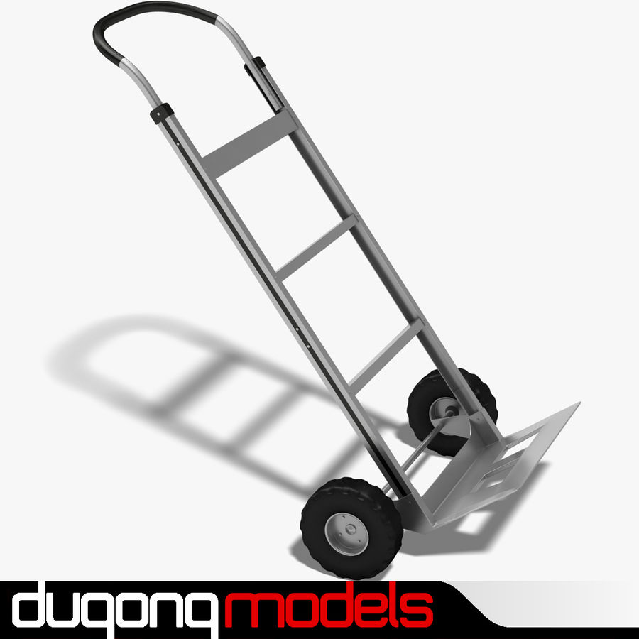 hand truck cart dolly dugongmodels equipment handtruck industrial jack model mover pallet pallete storage store supply tool transport trolley vehicle warehouse wheel 3D print model - Mito3D