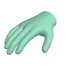 hand v1 relaxed anatomy printable lowpoly 3d print model - Mito3D
