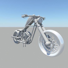 moto harley davidson bala veículos 3d print model - Mito3D