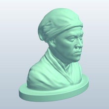 harriettubman v3 tarihi büst Harriet tubman heykeller büstler yazdırılabilir düşük poli 3d print model - Mito3D