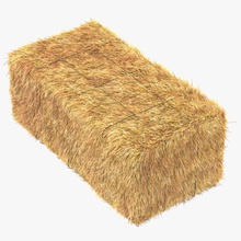 hay bale square agriculture barn farm field food furnishings grass harvest haybale haystack landscape model plant props realistic round stable straw studios tornado tractor wheat 3d print model - Mito3D