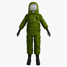 hazmat suit rigged bio character evil game guys hazard human indracg lower lowpoly male man model people poly ps2 quality resident rig sci fi scientist virus zombie 3d print model - Mito3D