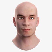 head anatomy body character detail guys human kama male man model mt realistic shader skin 3d print model - Mito3D
