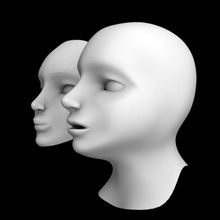 tête de masque 3d des accessoires l'anatomie babe corps caractère à bas prix vêtements la poupée l'œil visage hannibal l'homme fer repasser lowpoly le métal modèle bouche cou nez plaqué femme 3d print model - Mito3D