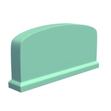 headstone wide v2 architecture printable lowpoly 3d print model - Mito3D