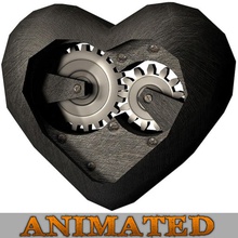 Herz mechanischen Getriebe Anatomie animierte animation Architektur Körper Charakter Gang Mensch Eisen mechanisch ist Metall Modell rusty scifi Stahl Struktur unjosnav 3d print model - Mito3D