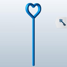 heart v1 bubble wand novelties printable lowpoly 3d print model - Mito3D