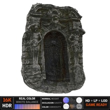 hell gate 3d ancient antique architecture assets building carved city column door elements elevation game gothic hells lower model poly ready scan structure temples urban wall 3d print model - Mito3D