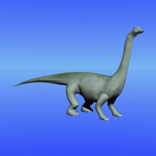 herbivore dinosaur 3d adam animal blackburn cartoon character dinosaurs eat plant toon 3d print model - Mito3D