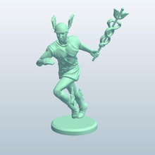 hermes v1 mythical creatures printable lowpoly 3d print model - Mito3D