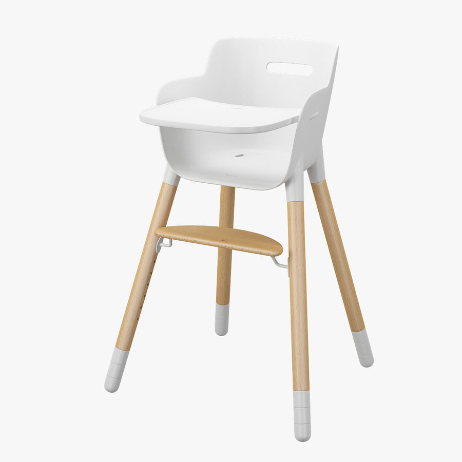 high chair - flexa baby child furnishings furniture kid model nstudio scandinavian 3D print model - Mito3D
