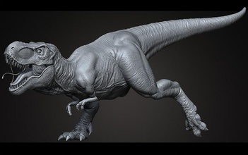 alta poli t-rex ztool animais criaturas dino dinossauros de highpoly lagartos modelo optinium répteis rex esculpir t trex tiranossauro zbrush ztools 3d print model - Mito3D