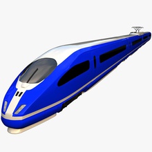 train à grande vitesse 3degestar de balle transport ville contemporaine électrique rapide haut locomotive modèle moderne passagers le rail chemin fer en métro véhicule 3d print model - Mito3D