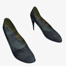 highheelshoe v03 hoch der Ferse Schuhe Bekleidung bedruckbar ist lowpoly 3d print model - Mito3D