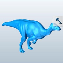 hippodraco v1 Dinosaurier bedruckbar ist lowpoly 3d print model - Mito3D