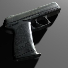 hk usp ejército arma de fuego metexx militar el la pistola policía polizei 3d print model - Mito3D