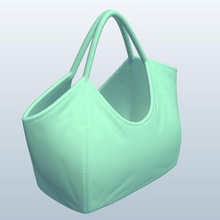 hobo bag para mujer de la v1 bolsa womens prendas vestir imprimible lowpoly 3d print model - Mito3D
