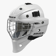 gardien de but hockey masque bauer 3d molier 3ds l'équipement visage jeu les engins dur chapeau le casque glace international modèle protéger la protection l' sécurité sport vray d'hiver 3d print model - Mito3D