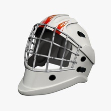 hockey goalie mask v1 sports figures equipment printable lowpoly 3d print model - Mito3D