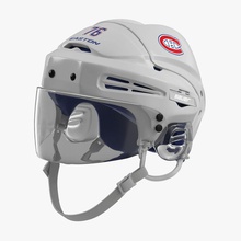 hockey helmet montreal canadiens 3d molier character clothes equipment face game gear goalkeeper goaltender hard hat ice international mask model protecting protection protective safety sport winter 3d print model - Mito3D
