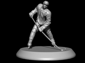 hockey statua 3d ajkjk2 carattere vestiti ragazzi l'hockey umana maschio uomo modello le stampe sport zbrush 3d print model - Mito3D