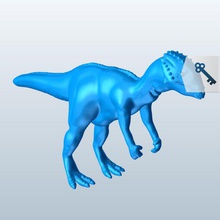 homalocephale v1 dinozorlar yazdırılabilir lowpoly 3d print model - Mito3D