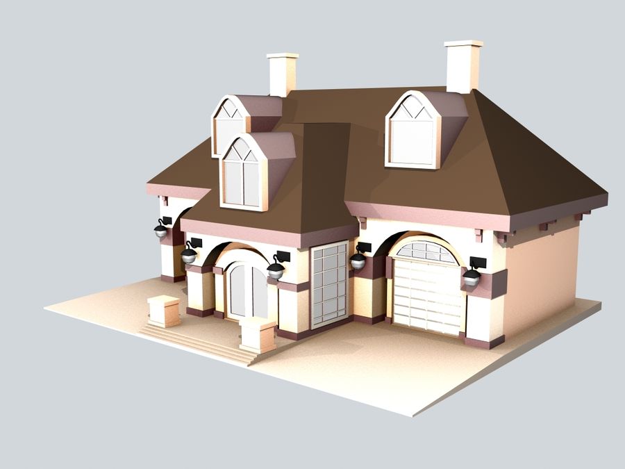 la maison h 2 de l'architecture colonial hect06 niveau modèle scène cabane espagnol histoire structure 3D print model - Mito3D