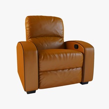 home theater leather recliner armchair chair furnishings furniture model modern vodafone2 3d print model - Mito3D