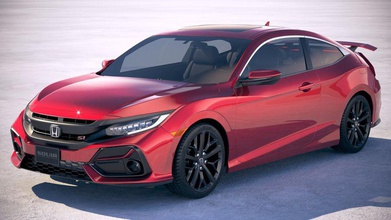 2020 honda civic si coupe 2019 2021 2022 2023 Amerikan araba kompakt Japonya model r sedan spor squir yazın Peki ABD araç 3d print model - Mito3D