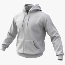 hoodie 02 white +pbr apparel athletic casual character clothes hoody jacket lowpoly man model pbr realistic realtime s sport street sweatshirt syutkinanton unity urban vray worn youth 3d print model - Mito3D