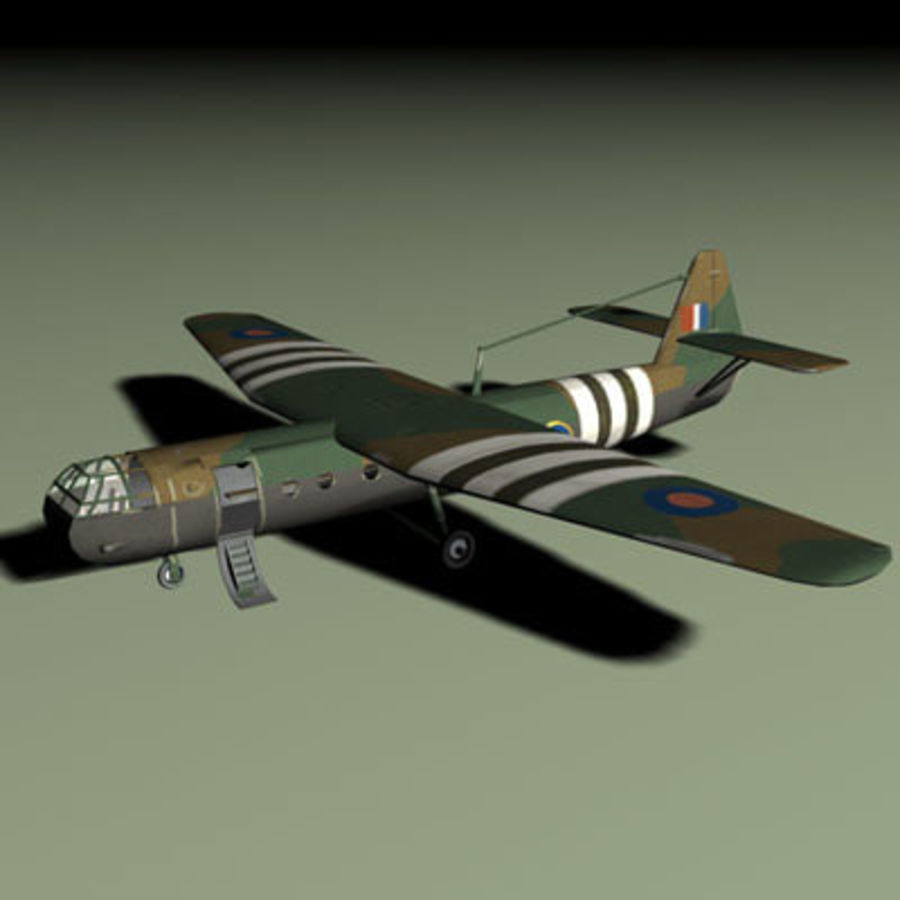 horsa glider Flugzeug british d Tag gadgetworks invasion Militär Modell Fallschirmjäger transport ww2 3D print model - Mito3D