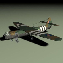 horsa vela aeromobili aereo britannico d giorno gadgetworks aliante invasione militare modello paracadutista piano di trasporto ww2 3d print model - Mito3D