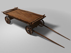 horse carts cart intssed model vehicle wood 3d print model - Mito3D