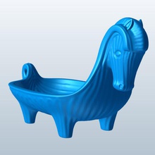 cavallo vassoio v1 famiglia elementi stampabile lowpoly articoli per la casa 3d print model - Mito3D