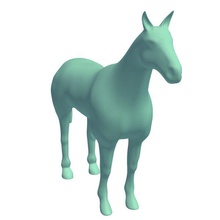 cheval v2 animaux imprimable lowpoly 3d print model - Mito3D
