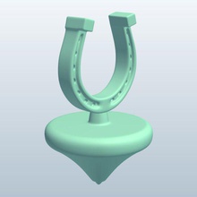 horsehoe v1 top toys printable lowpoly 3d print model - Mito3D