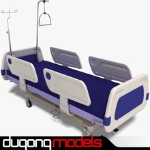 01 hastane yatağında ayarlanabilir bakteri yatak dugm04 dugongmodels acil durum er grip mobilyalar mobilya medic tıbbi tıp model hasta oda bilim simülasyon sedye ameliyat virüs 3d print model - Mito3D