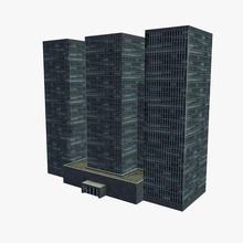 hospital building v2 buildings printable lowpoly 3d print model - Mito3D